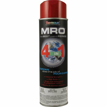 SEYMOUR MIDWEST 20 oz MRO Safety Enamel High Solid Spray Paint, Red SM620-1423